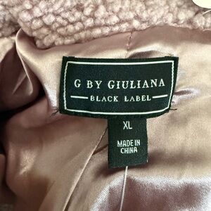 G by Giuliana Women's Soft Pink Teddy Jacket